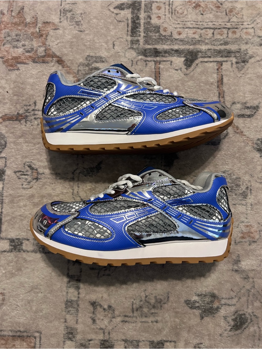 Bottega Veneta Blue Silver, size 7 , no box